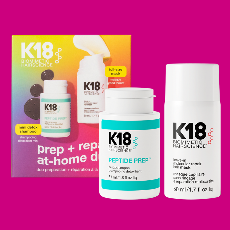 K18 Prep+Repair at-home duo